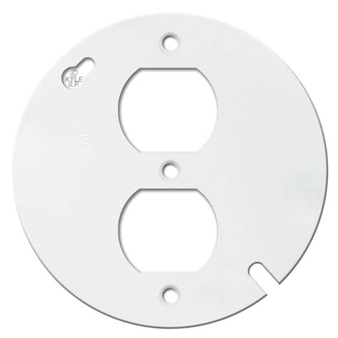 outlet cover for round junction box|outlet for round ceiling box.